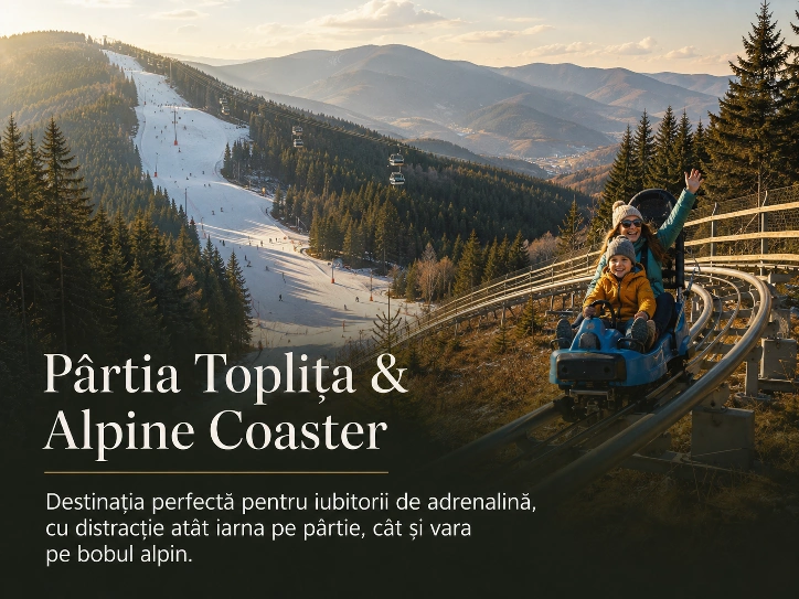 Pârtia Toplița & Alpine Coaster — atracție turistică lângă Meștera 9