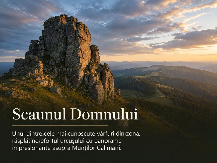 Scaunul Domnului — atracție turistică lângă Meștera 9